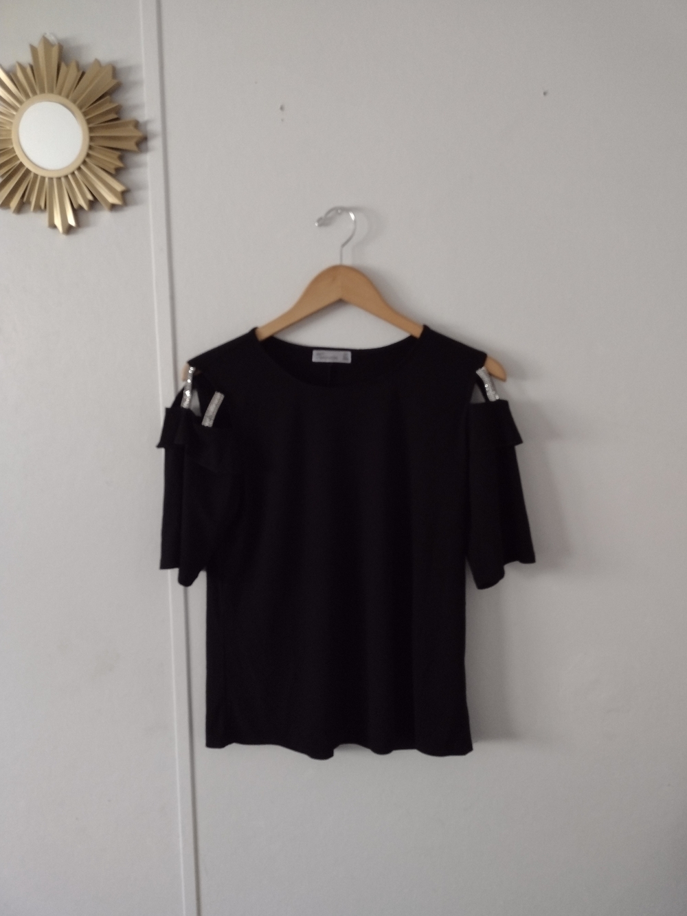 89th + Madison Black Womens Top Medium